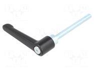 Lever; adjustable; Thread len: 80mm; Lever length: 78mm; GN 302.2 ELESA+GANTER