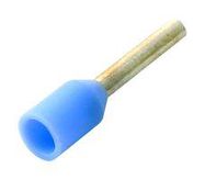 FERRULE, 26AWG, 10.4MM, NYLON, LT BLUE