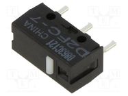 Microswitch SNAP ACTION; 0.001A/6VDC; without lever; SPST-NO OMRON Electronic Components