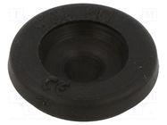 Grommet; with bulkhead; Ømount.hole: 20.5mm; black; -40÷100°C HT HI TECH POLYMERS