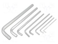 Wrench-set; inch,hex key; long; 8pcs. KING TONY