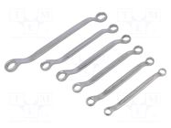 Wrench-set; bent,combination spanner; 6pcs. KING TONY