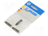 Screwdriver bit; Pozidriv®; PZ3; Overall len: 32mm; 3pcs. UNIOR