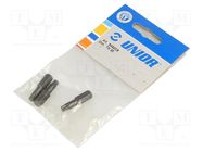 Screwdriver bit; Torx®; TX30; Overall len: 30mm; 3pcs. UNIOR