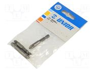 Screwdriver bit; Pozidriv®; PZ3; Overall len: 50mm; 3pcs. UNIOR