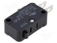Microswitch SNAP ACTION; 15A/250VAC; without lever; SPDT; Pos: 2 OMRON Electronic Components