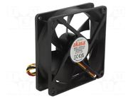 Fan: DC; axial; 12VDC; 92x92x25mm; 23.8dBA; EBR; 1400rpm; 1.83mmH2O Akasa