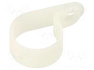 Fixing clamp; Cable P-clips; ØBundle : 25.5mm; W: 10mm; polyamide HELLERMANNTYTON