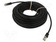 Patch cord; S/FTP; Cat 8.1; stranded; Cu; LSZH; black; 10m; 26AWG Goobay