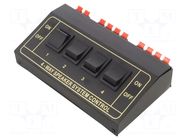 Speaker selector; Input: spring clamp; Out: spring clamp x2; 8Ω GOOBAY