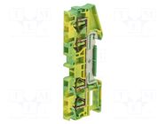 Splice terminal: rail; ST; spring clamp; yellow-green; 40A; ways: 1 PHOENIX CONTACT