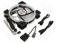 Fan: DC; axial; 12VDC; 120x120x25mm; 23.8dBA; FD; 1500rpm; 1.04mmH2O Akasa