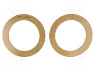 Spacer ring; MDF; 100mm; impregnated,varnished; 2pcs. 4CARMEDIA