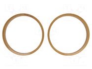 Spacer ring; MDF; 200mm; impregnated,varnished; 2pcs. 4CARMEDIA