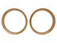 Spacer ring; MDF; 200mm; impregnated,varnished; 2pcs. 4CARMEDIA