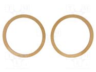 Spacer ring; MDF; 200mm; impregnated,varnished; 2pcs. 4CARMEDIA