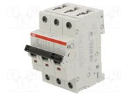 Circuit breaker; 230/400VAC; Inom: 8A; Poles: 3; Charact: D; 6kA ABB