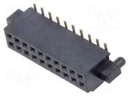 PIN: 20; female; soldering; straight; 1.27mm HARWIN