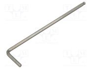 Wrench; hex key,spherical; HEX 2,5mm; Overall len: 93mm; long BAHCO