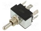 Switch: toggle; Pos: 3; DPDT; (ON)-OFF-(ON); 21A/14VDC; 50mΩ; 18N SWITCH COMPONENTS