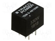 Converter: DC/DC; 5W; Uin: 18÷75V; Uout: 3.3VDC; Iout: 1000mA; DIP TRACO POWER