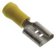 TERMINAL, FEMALE QD, 9.53MMX1.1MM, YEL