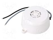 Sound transducer: piezo signaller; 30mA; Ø: 54mm; H: 25mm; 50÷90dB ANMAR