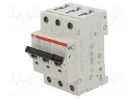 Circuit breaker; 230/400VAC; Inom: 20A; Poles: 3; Charact: C; 6kA ABB