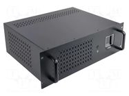 Power supply: UPS; 1.2kW; 2kVA; 230V; 480x150x350mm; 9Ah; Ubatt: 12V GEMBIRD