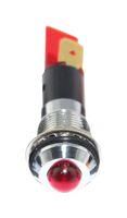 LED RED 12MM NUT 12VAC/DC STK ┬ú