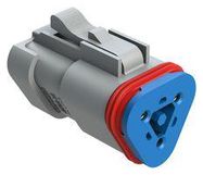 PLUG HOUSING, 3POS, THERMOPLASTIC, GREY