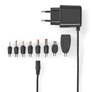 Universal AC Power Adapter | 12.5 W | 5 V DC | 1.60 m | 2.5 A | 8 plug(s) | Black