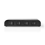 Speaker Control Switchbox | 4 port(s) | Terminal Screws | Speaker impedance: 4-16 Ohm | Maximum load per channel: 200 W | Aluminium | Black