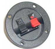 Push terminal for loudspeakers, panel mounting, Ø 75 mm