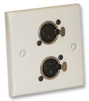 WALL PLATE, 2 X XLR SOCKET