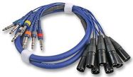 XLR P TO JACK P, 8X, ST 3M