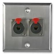 WALL PLATE, 2X JACK SOCKETS