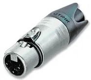 XLR CONNECTOR, RCPT, 3POS, CABLE