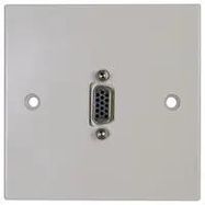 WALLPLATE, VGA, WHITE
