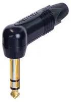 PLUG, 1/4" JACK, 90DEG, 3POLE