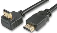 HDMI LEAD, STRAIGHT TO 90DEG, 2M