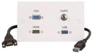 WALLPLATE 2G,HDMI,VGA,AUDIO,USB A