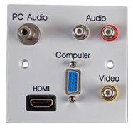 WALLPLATE 1G, MMEDIA PLUG AND PLAY