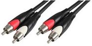 LEAD, 2X PHONO PLUG TO PLUG, 0.5M