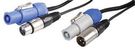 POWERCON AND XLR LEAD, COMBINED, 1M