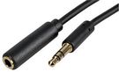 3.5MM STEREO EXTENSION LEAD 3M BLACK