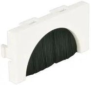 BRUSH PLATE WALLPLATE MODULE, 25MMX50MM