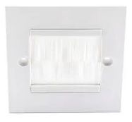 1 GANG WHITE BRUSH FACEPLATE
