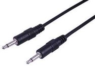 3.5MM JACK PLUG TO PLUG MONO BLK 0.5M