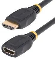 CABLE ASSY, HDMI PLUG-RCPT, 1M, BLACK